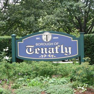 Borough of Tenafly, New Jersey sign.